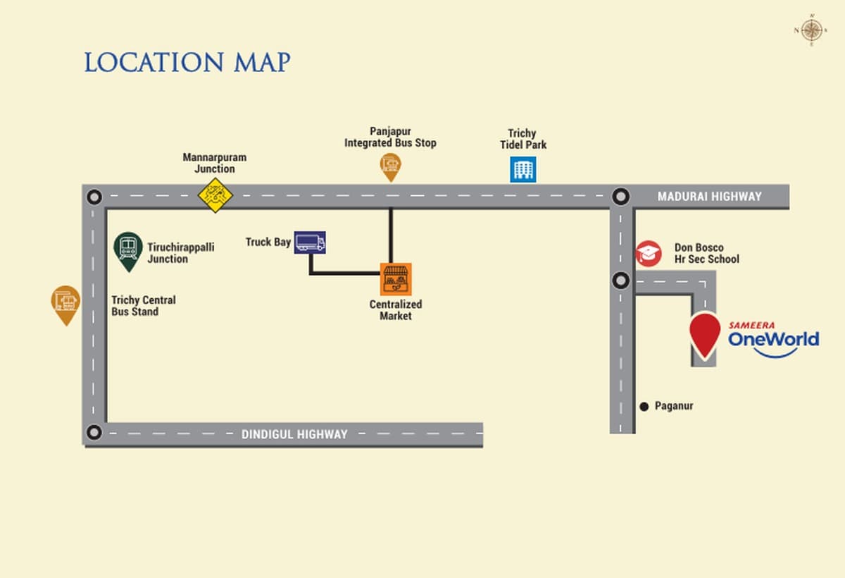 One World Location Map