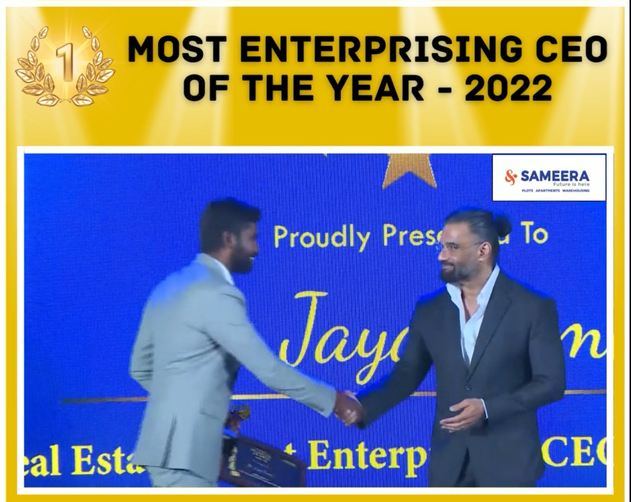 Most Enterprising CEO Of the year real estate